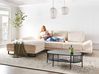 Ecksofa 4-Sitzer IKAST Cord Beige rechtsseitig