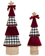 Set od 2 dekorativne figurice ALVSBYN 55/70 cm Božićno drvce Smeđi_1158736