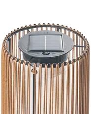 Solarbetriebene Laterne SEMLIKI 68 cm Naturfarben_1042984