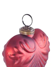 Weihnachtskugel 4er Set FERIABLE Glas Rot_899356