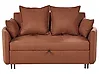 Schlafsofa 2-Sitzer HOVIN Stoff Goldbraun