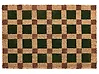 Fußmatte VILLASIS Beige / Grün 60 x 90 cm Kokosfasern