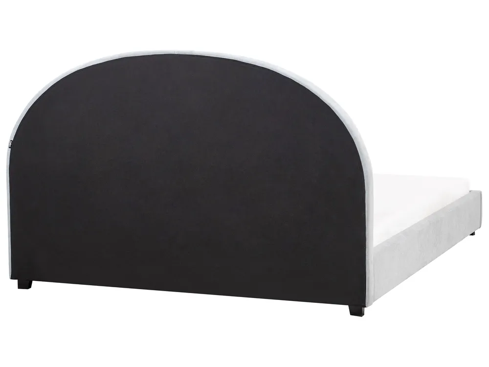 Wasserbett Stoff VAUCLUSE 160 x 200 cm Hellblau_968906