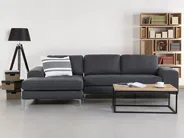 Ecksofa 4-Sitzer KIRUNA Stoff Dunkelgrau rechtsseitig_1144863