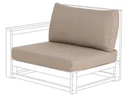 Outdoor Kissenbezug Set TIMOR Taupe_987390
