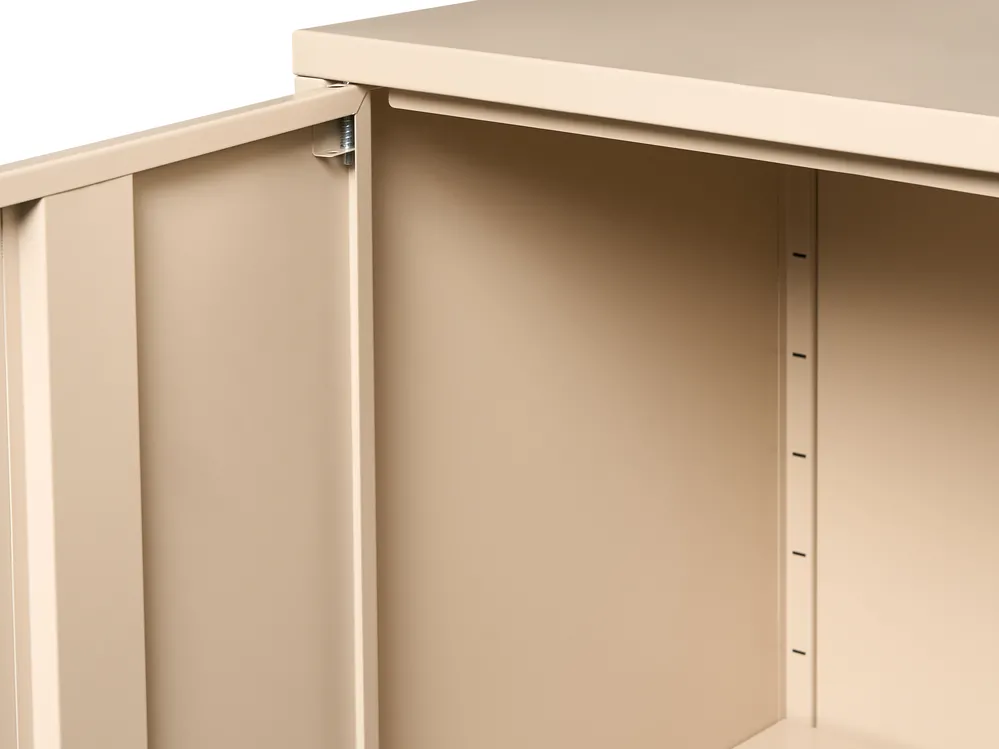 Sideboard mit 2 Türen ARDURA Metall Beige_1077633