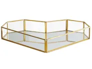 Dekotablett Herz PONTIVY Glas Gold_788864