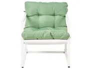 Lounge Set mit Tisch 4-Sitzer GARDA Metall Grün_1021271