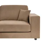 Ecksofa 3-Sitzer LOFOTEN Stoff Braun rechtsseitig_1098862