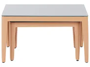 Garden Corner Sofa with Table 6 Seater RIMA III Modular Metal Grey Left Hand_828879