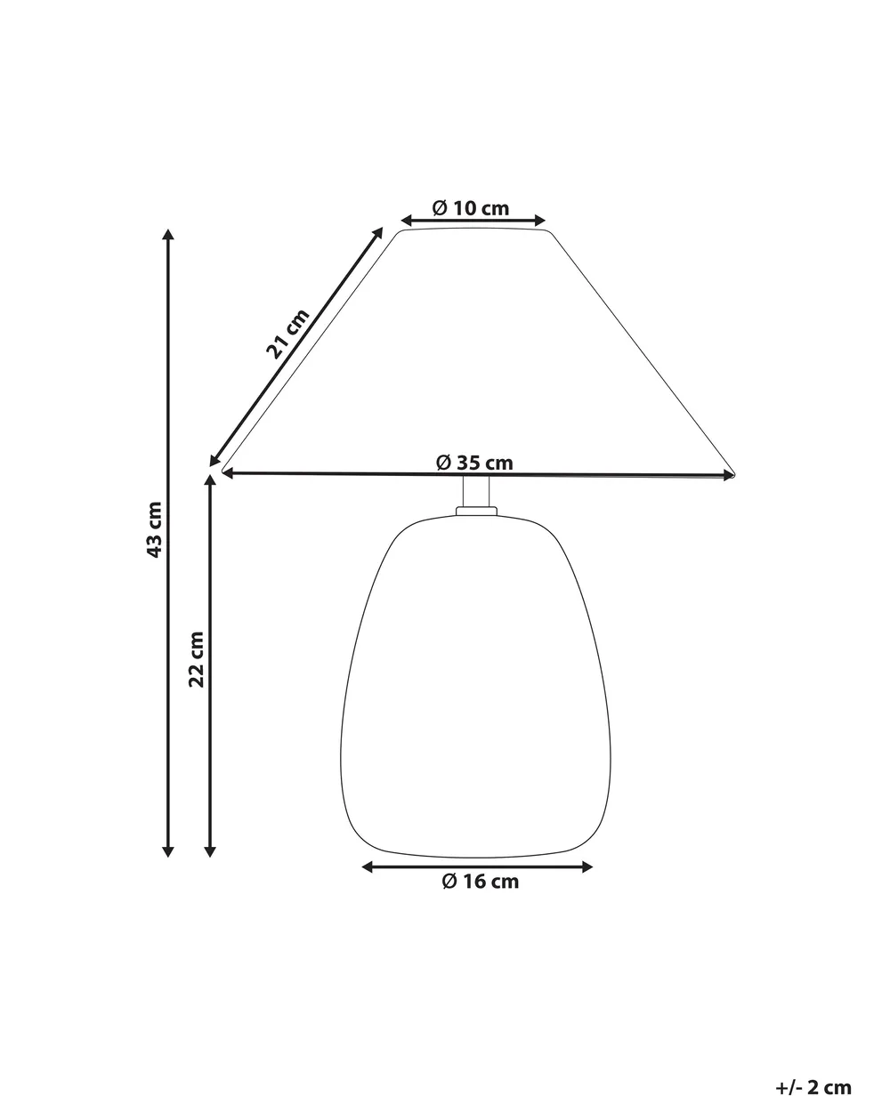 Tischlampe LUCHETTI Keramik Schwarz / Weiß_904957