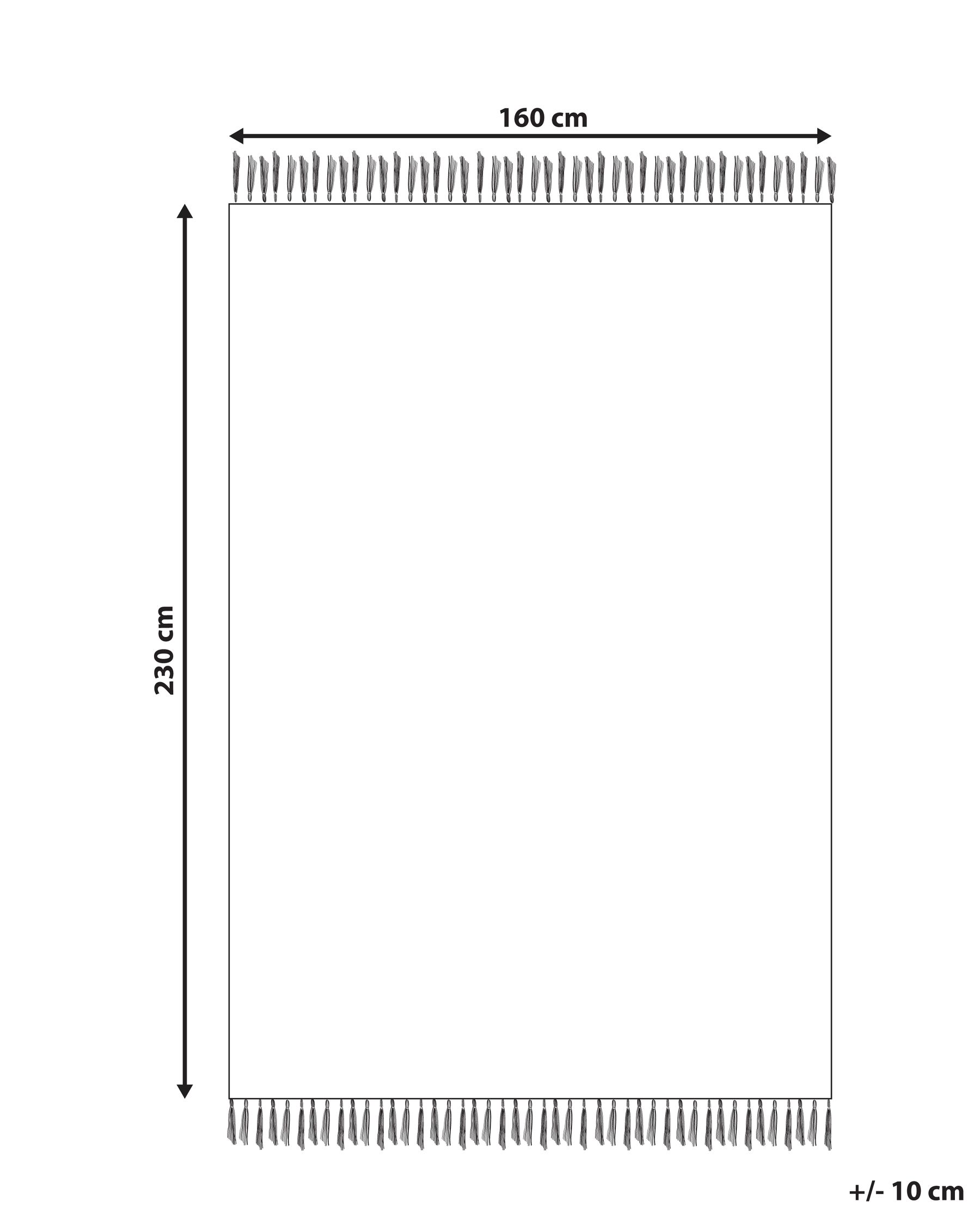 Kinderteppich DARMA Beige 160 x 230 cm Baumwolle_1109465
