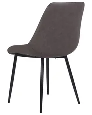 Esszimmerstuhl 2er Set MARIBEL Kunstleder Dunkelbraun_716434