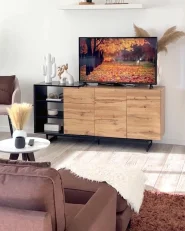 2 Door Sideboard FIORA Brown/ Black_1171100