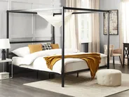 Himmelbett Metall LESTARDS 180 x 200 cm Schwarz_863412