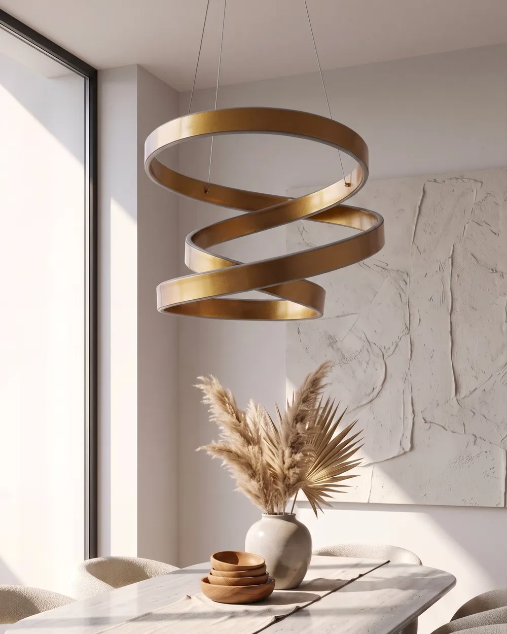 LED Pendant Lamp WANLI Metal Gold_1149669