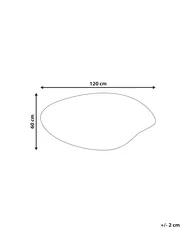 LED-Badezimmer-Spiegel SOLOGNY 120 cm 60 cm Silber_1090998