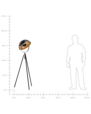 Floor Lamp THAMES Metal Black_860576