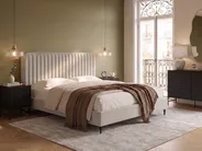Bed Velvet BRIN 160 x 200 cm (EU King Size) Beige_941829