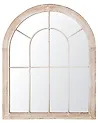 Wandspiegel EMBRY 69 cm 88 cm Metall Beige