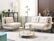 1-Sitzer Schlafsofa VESTFOLD Samtstoff Beige_850943