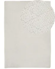 Teppich ERZIN Cremeweiß 160 x 230 cm_802970