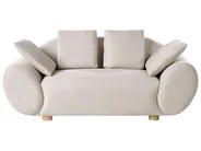 Sofa 2-Sitzer RINGEL Stoff Hellbeige_1025353