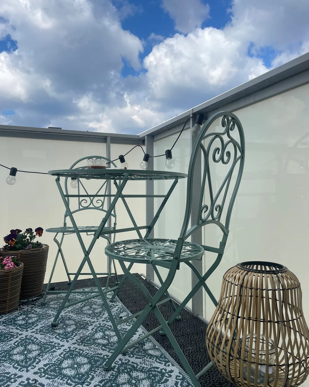 Bistro Set klappbar TRENTO Metall Hellgrün_929967