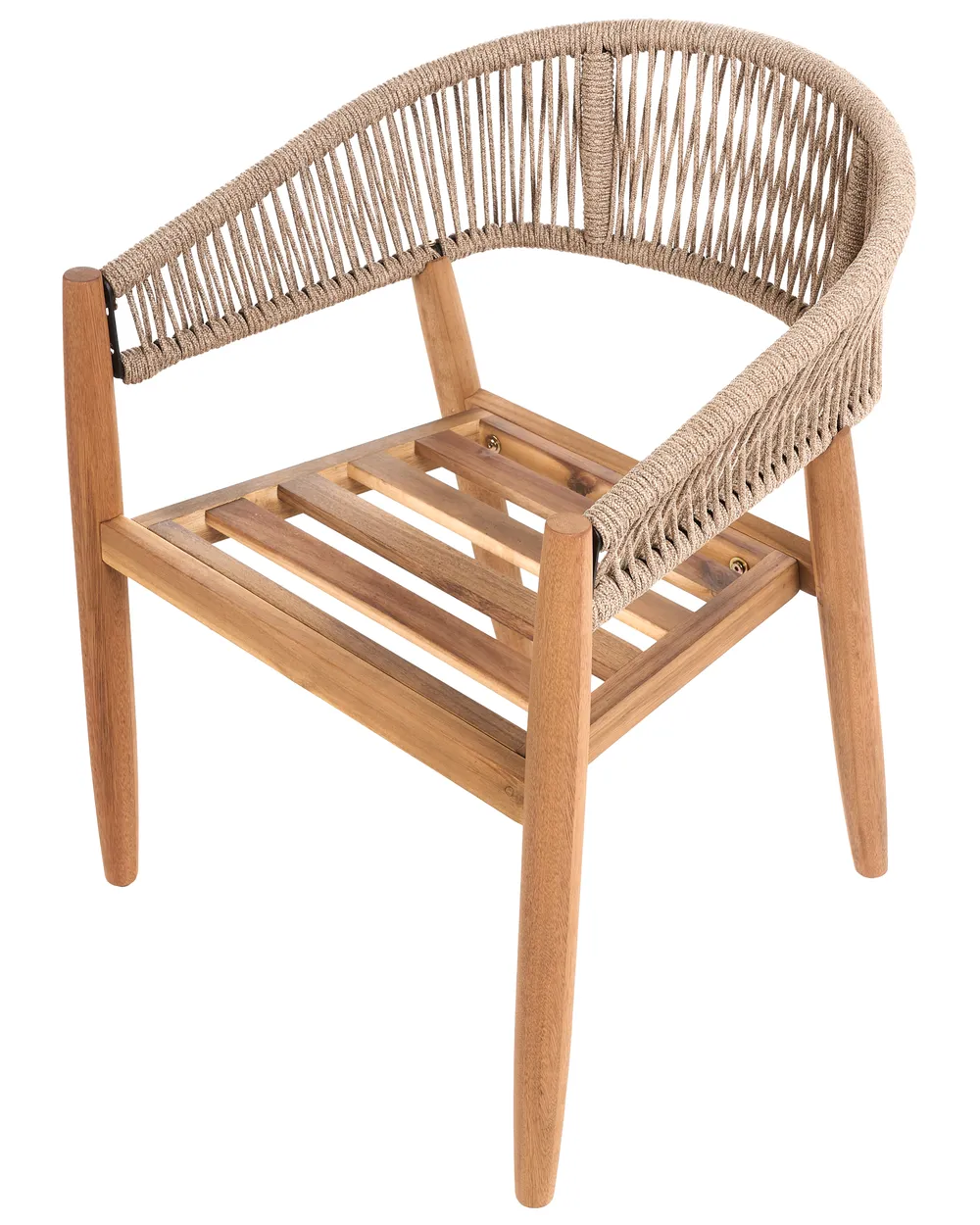 Gartenstuhl 2er Set MARZAMEMI Akazienholz Hellgrau_1124964