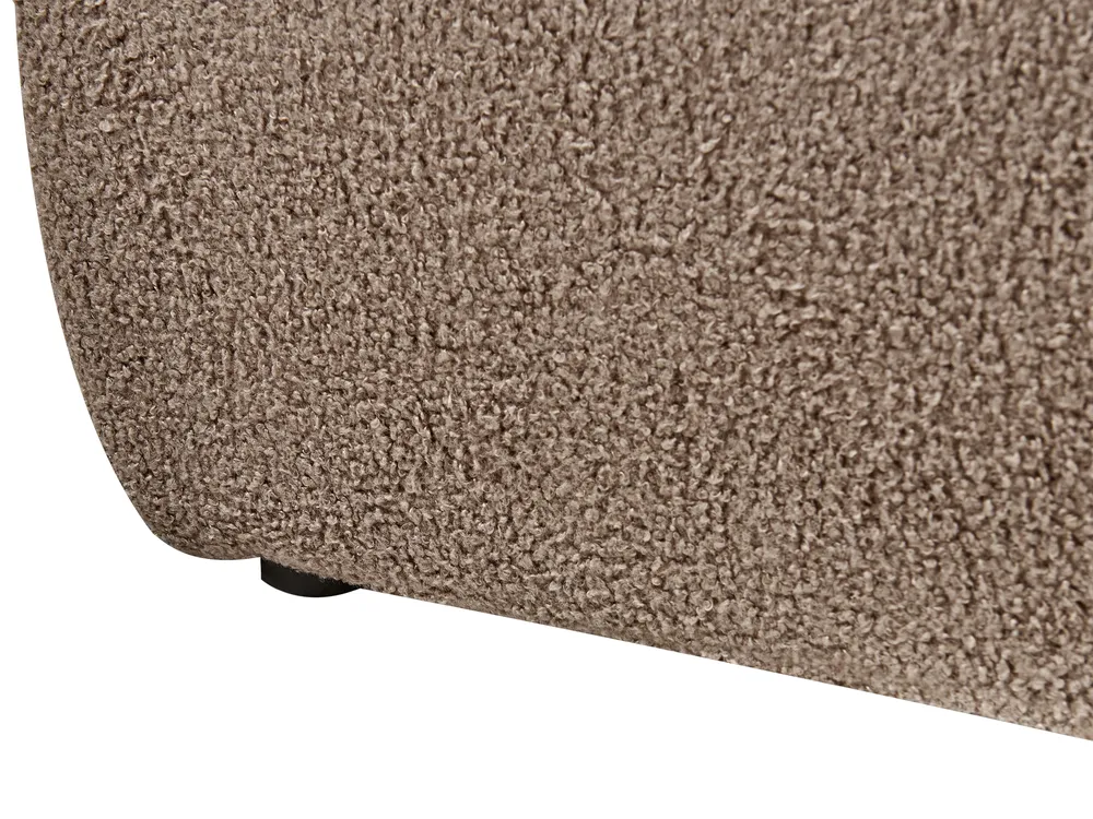 Wasserbett Bouclé BAJONNA 160 x 200 cm Braun_1010915