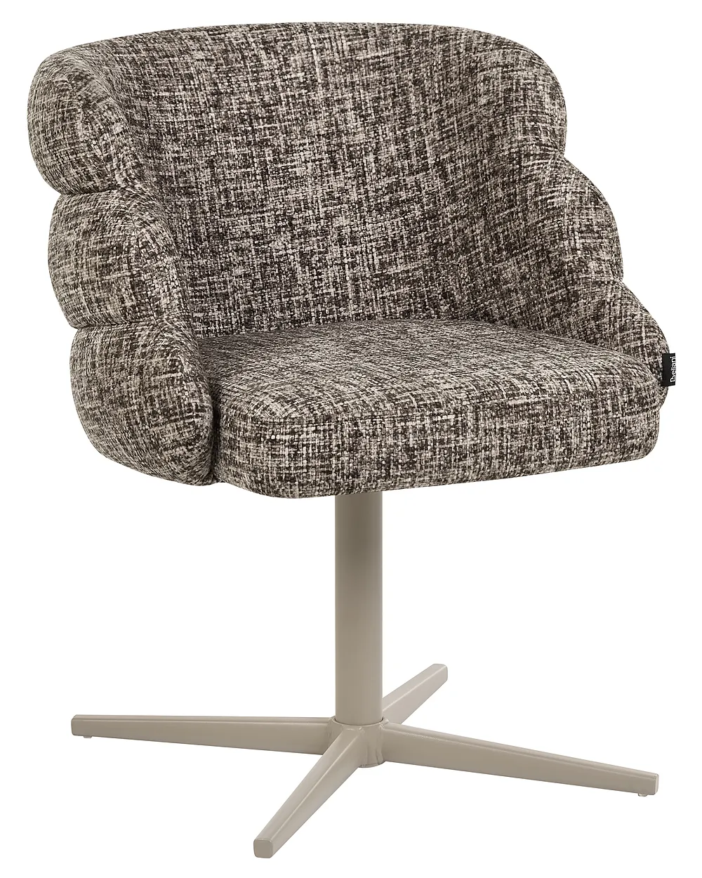 Dining Chair Swivel YOUNGSTOWN Fabric Taupe