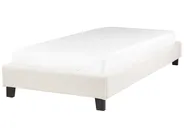 Bed without Headboard Boucle ROANNE 90 x 200 cm (EU Single) Light Beige_902995