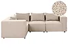 Modul Ecksofa 4-Sitzer AXEBO Bouclé Beige rechtsseitig