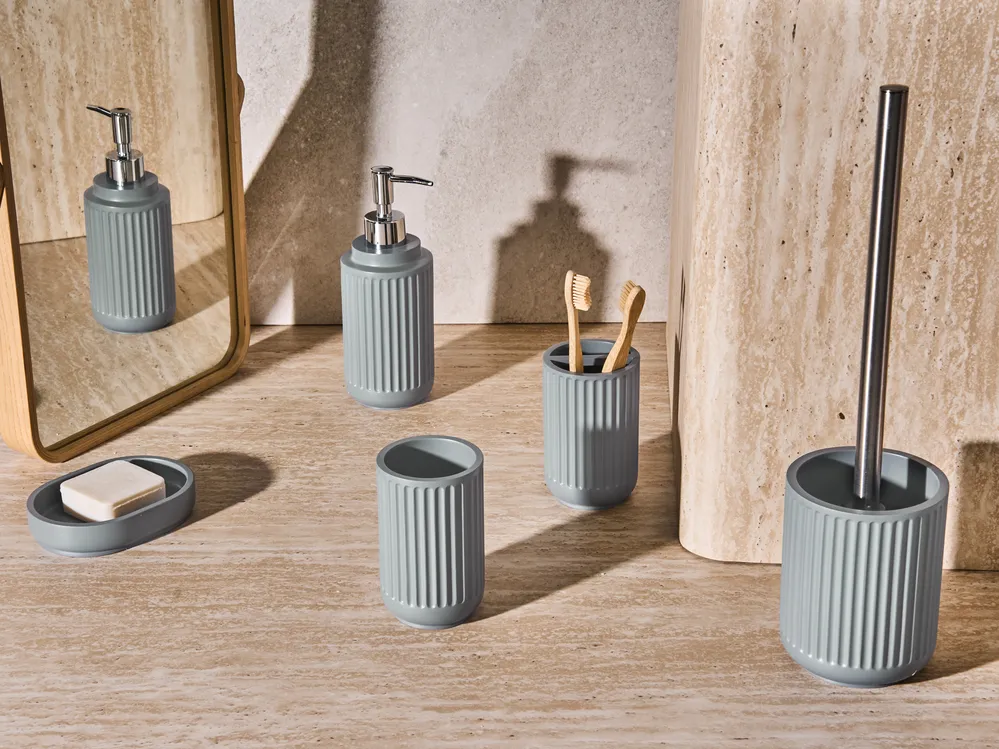 Badaccessoires Set 5-teilig HUARMEY Hellgrau