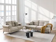 Sofa 3-Sitzer SKIVE Stoff Taupe_946153