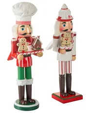 Dekofiguren 2er Set BODSJON 35 cm Nussknacker Rot / Weiß_1027125