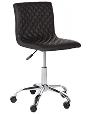 Desk Chair ORLANDO Faux Leather Black_932463