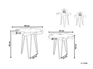 Beistelltisch 2er Set CAMROSE Teakholz Dunkelbraun_814972