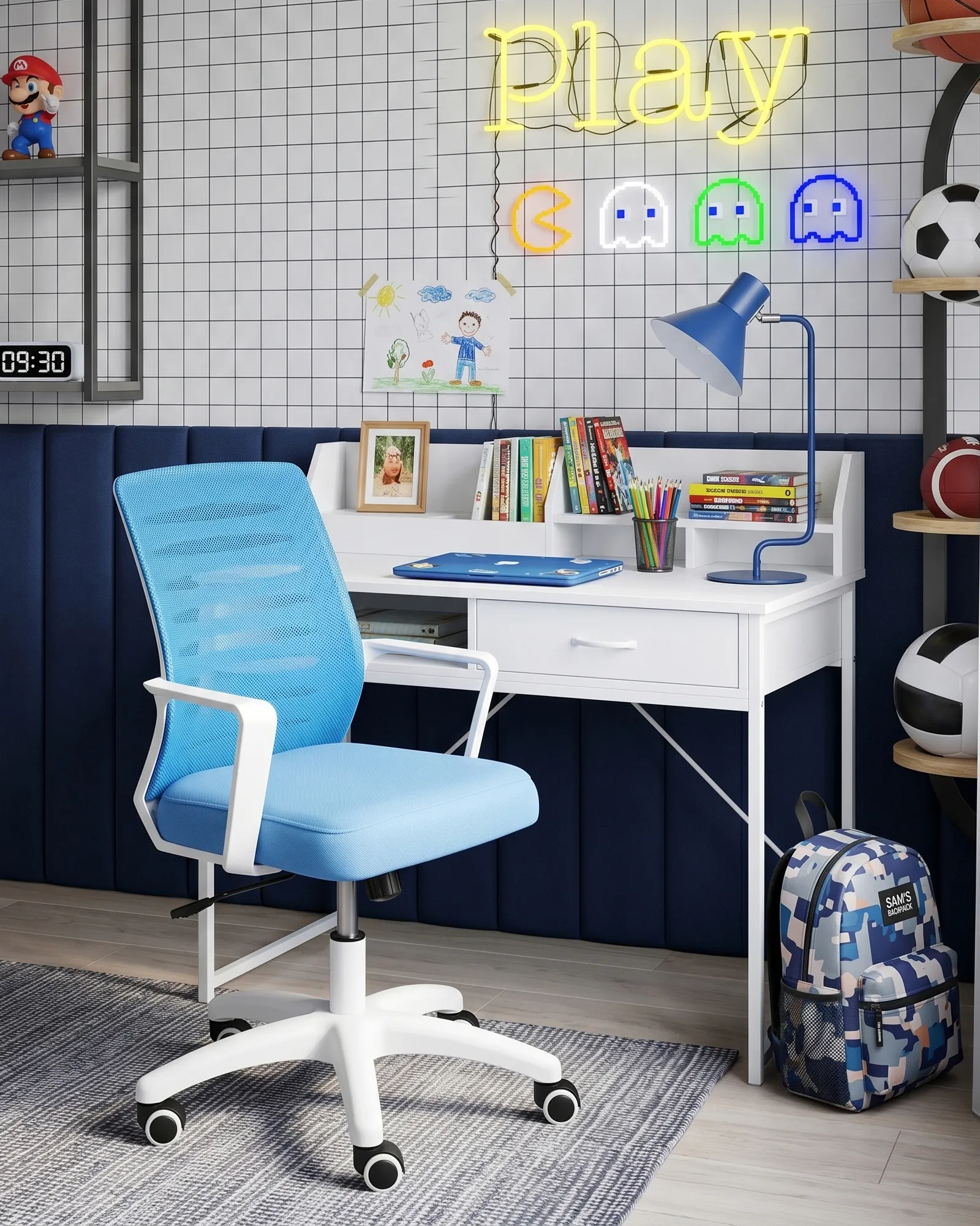 Bürostuhl RADIANT Blau_1053002