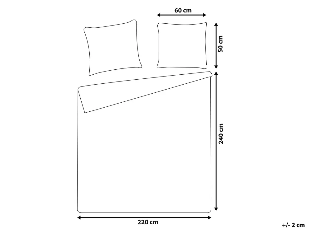 Bettwäsche-Set SUMNER 220 x 240 cm Baumwollmusselin Hellgrau_1060101