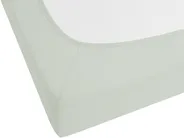 Spannbettlaken JANBU 180 x 200 cm Baumwolle Hellgrün_845505