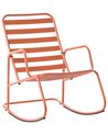 Garten-Schaukelstuhl TURI Metall Orange