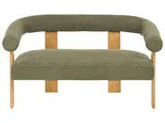 Sofa 2-Sitzer ILBRO Bouclé Grün / Hellbraun_984837