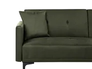 Sofa Bed 3 Seater LUCAN Fabric Green_914763
