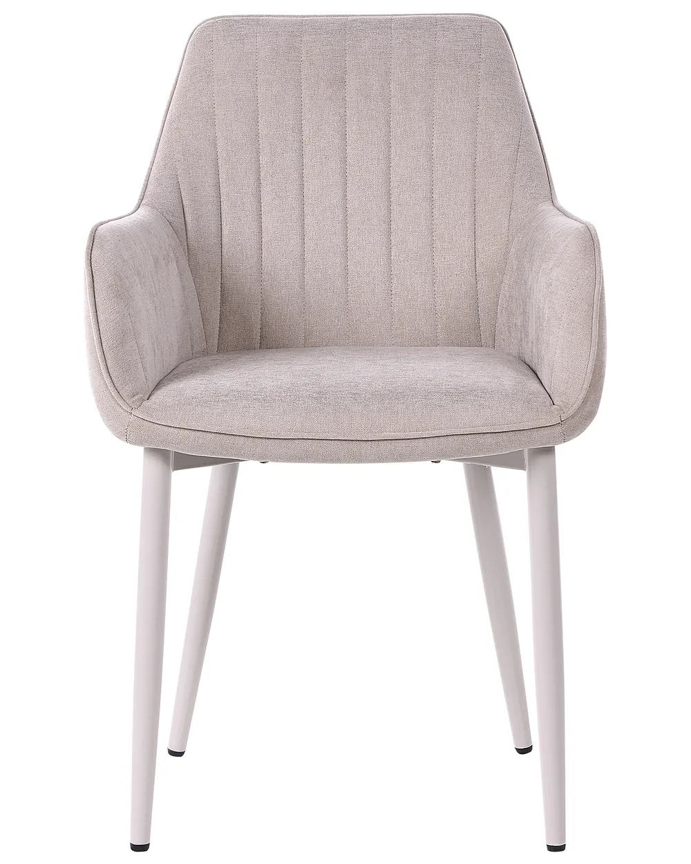 Set of 2 Dining Chairs WELLSTON Fabric Beige_1156641