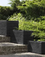 Blumenkübel MYRA 60 cm Schwarz_700514