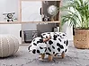 Tierhocker mit Stauraum COW Kuh Stoff Weiß