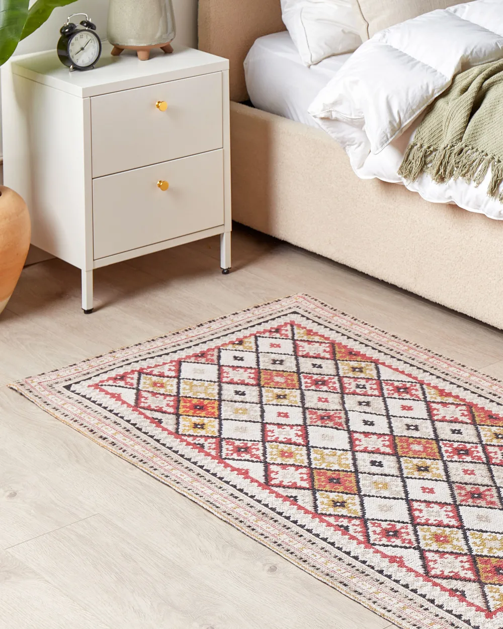 Teppich Baumwolle mehrfarbig geometrisches Muster verschiedene Größen ANADAG