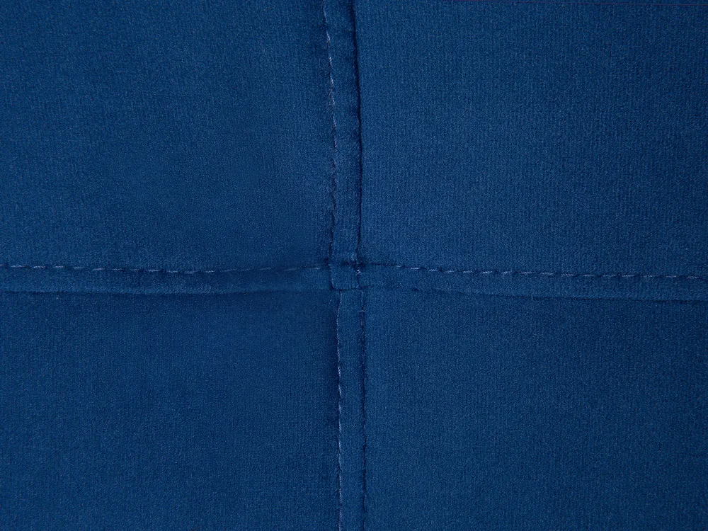Schlafsofa 3-Sitzer VISNES Samtstoff Marineblau_730084