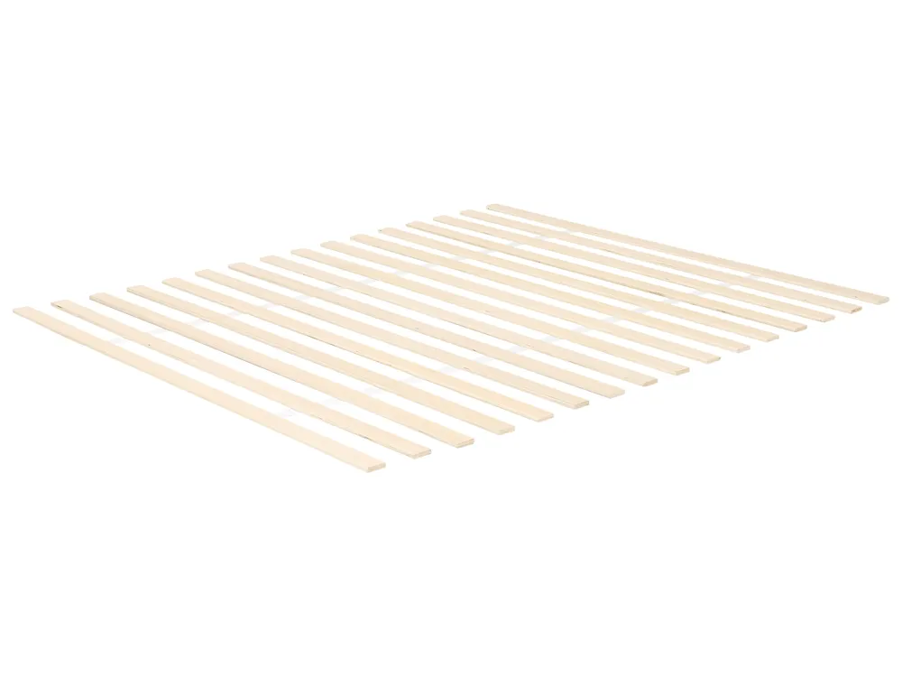 Bett mit Lattenrost Bouclé BAYEL 160 x 200 cm Cremeweiß_1065216